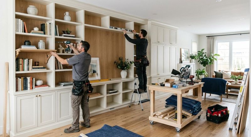 Bookshelves Installation